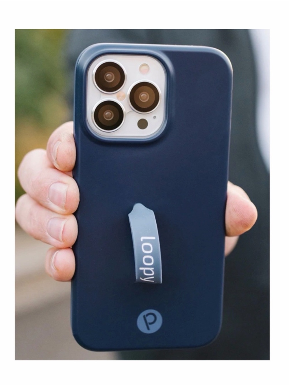 Loopy cases navy protective phone case for an iPhone 14 Pro Max